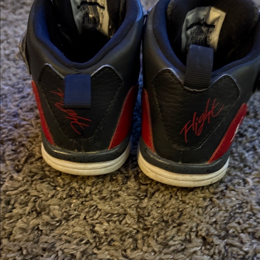 Jordan Kids Black and Red Sneakers - Picture 3 of 4